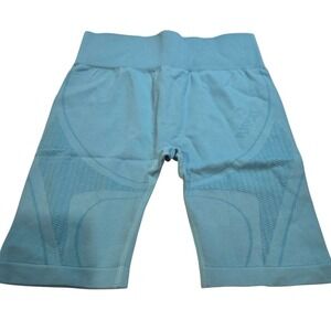 PLT Sport Bright Blue Seamless Contrast Detail Shorts Size L Women